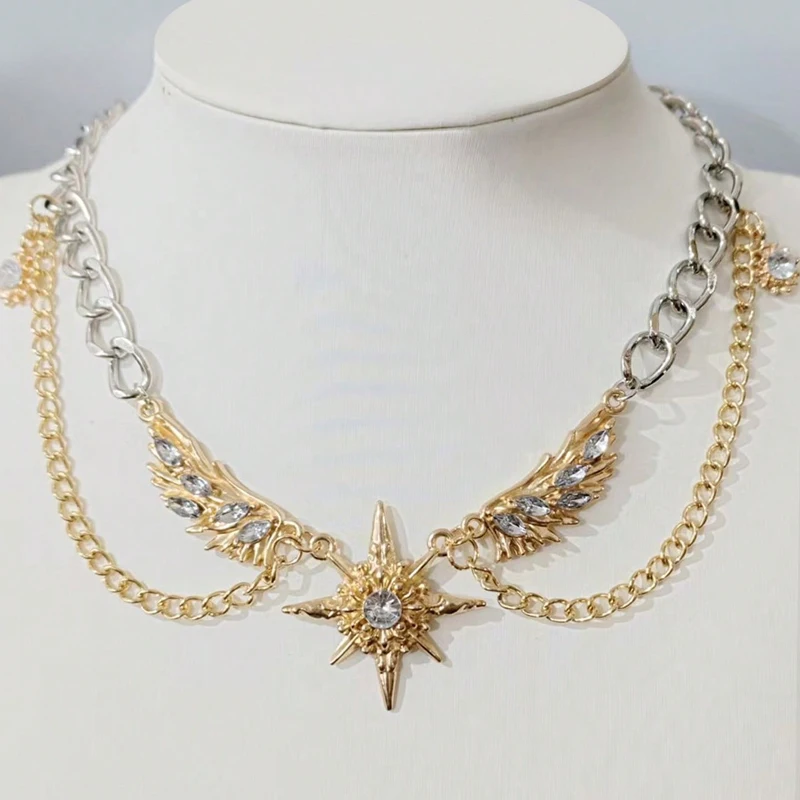 Готическое панк-колье с золоты – обзор и цена Men Accessories Neck Chain