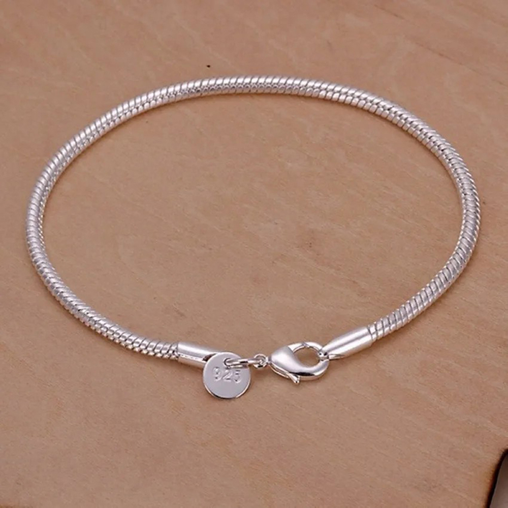 Серебро 925 пробы 3 мм змея 16 – обзор и цена Men Accessories Chain And Bracelet